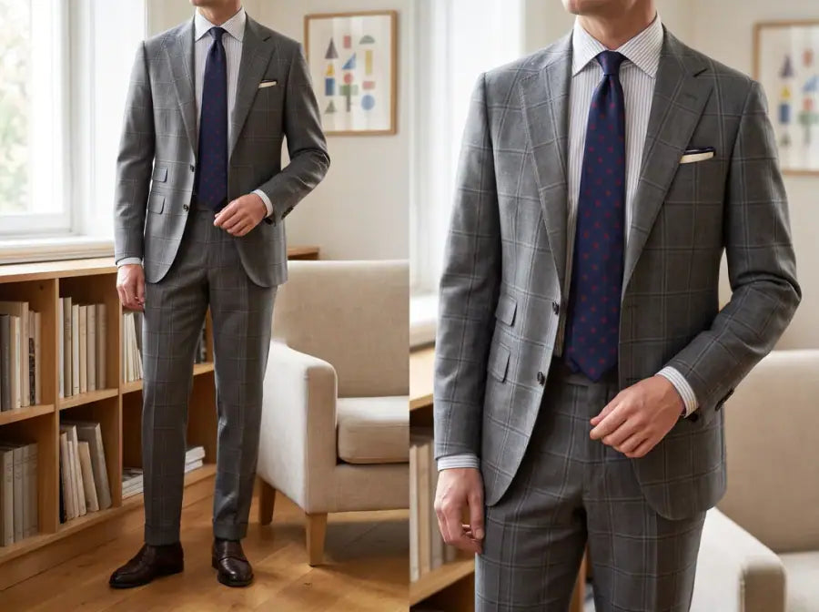 Tailoring fabrics with large, medium and fine pattern scales