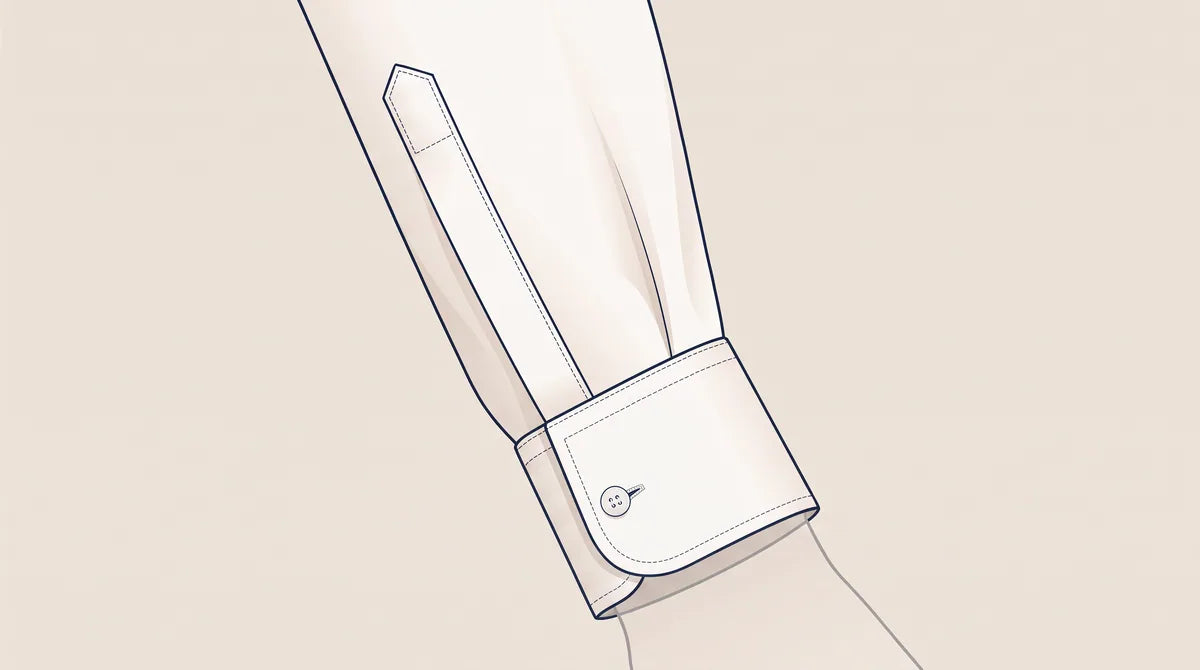 Rounded Barrel dress-shirt cuff detail