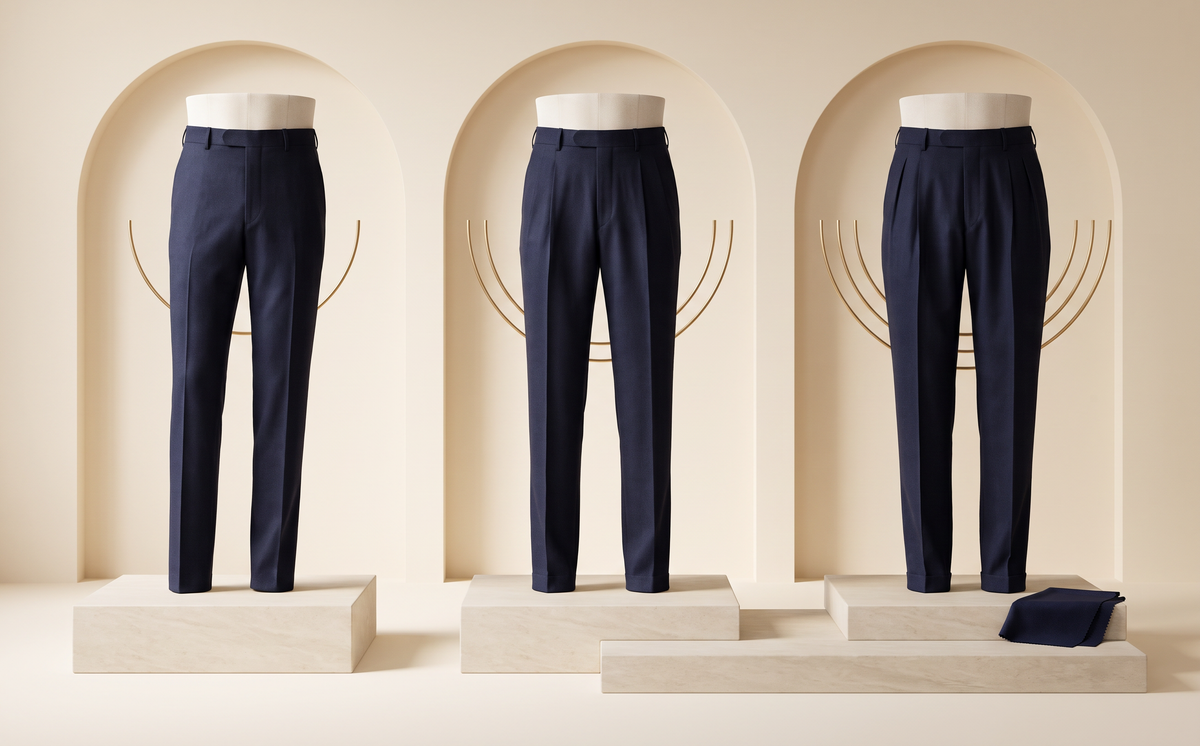 A matched comparison of flat-front and pleated trouser fronts