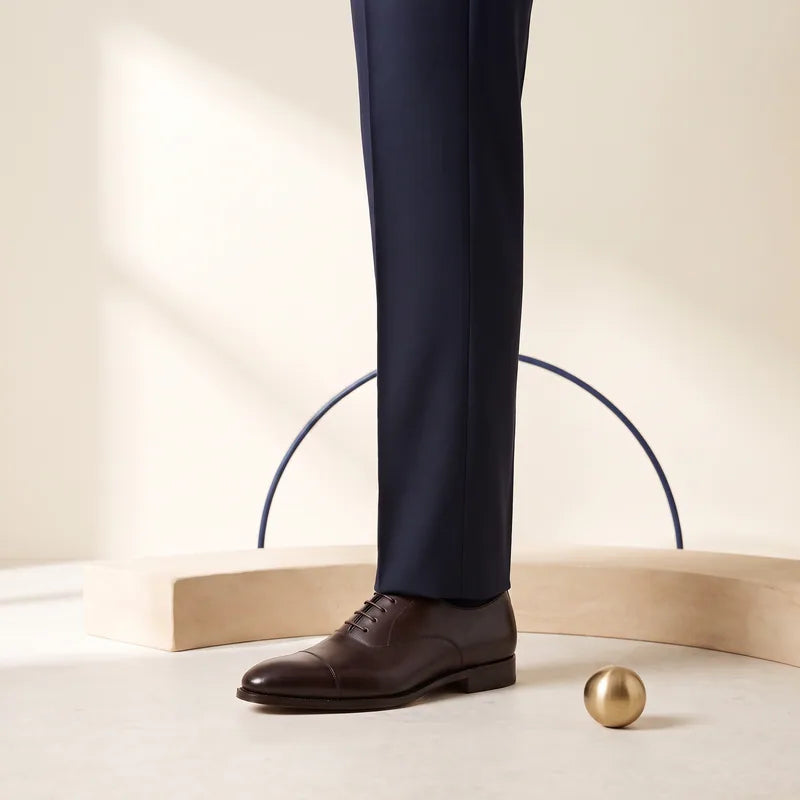 Quarter Break trouser hem meeting the shoe