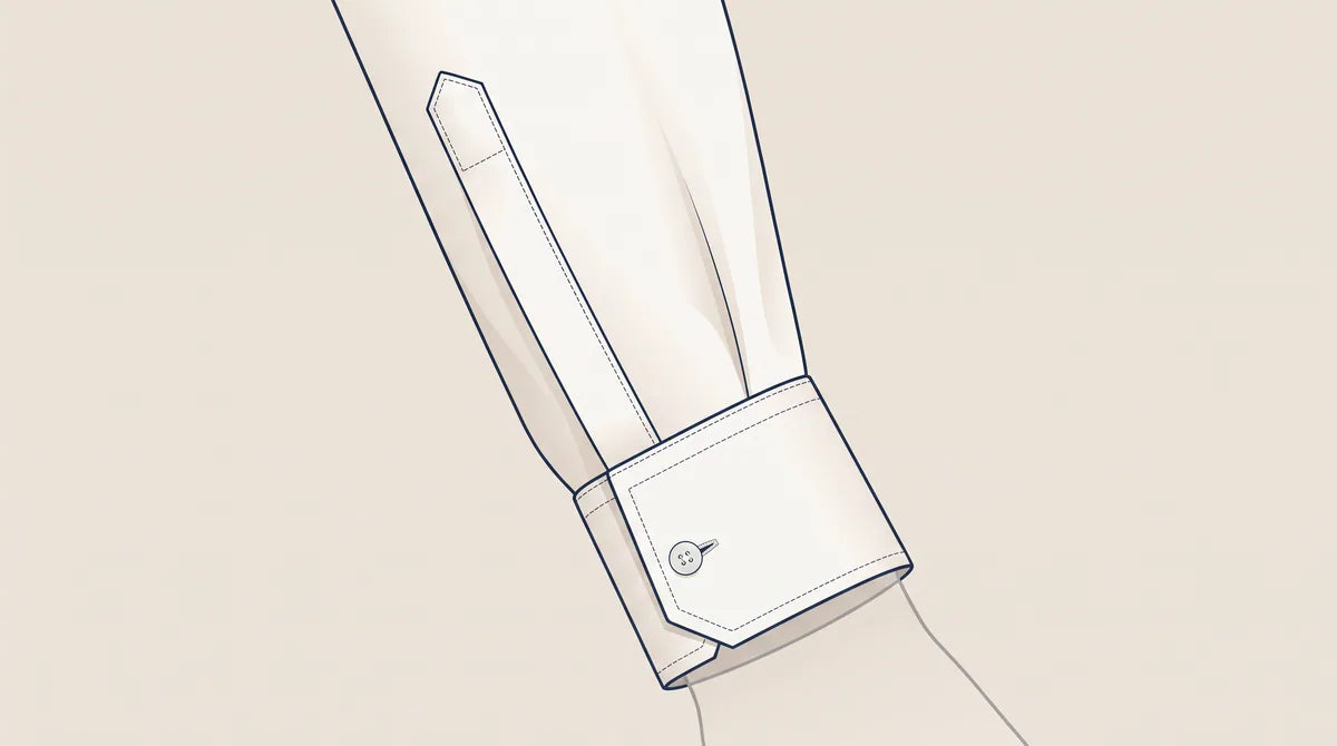 Single-Button Barrel dress-shirt cuff detail
